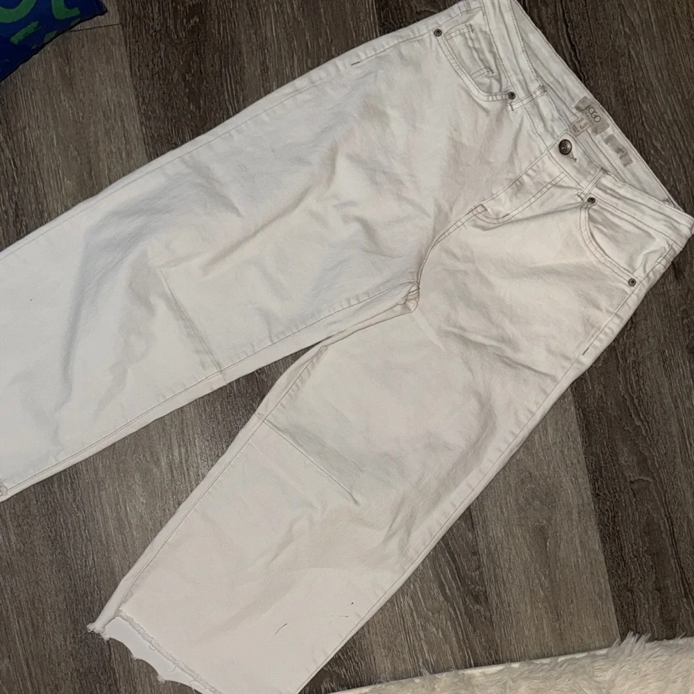 LOGO by Lori Goldstein Tapered Pants in Off-White